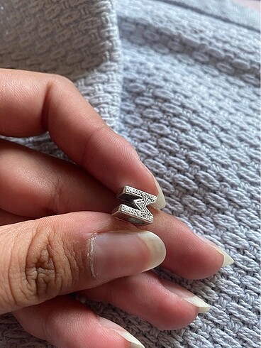 Beden beyaz Renk Pandora orijinal m harf charm