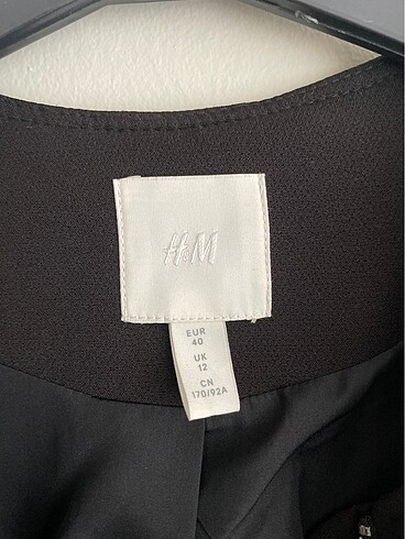 40 Beden siyah Renk H&M Kadın Palto/Kaban