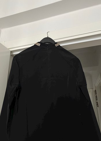 Beden Zincir Detaylı Siyah Goth Kadın Body Chain