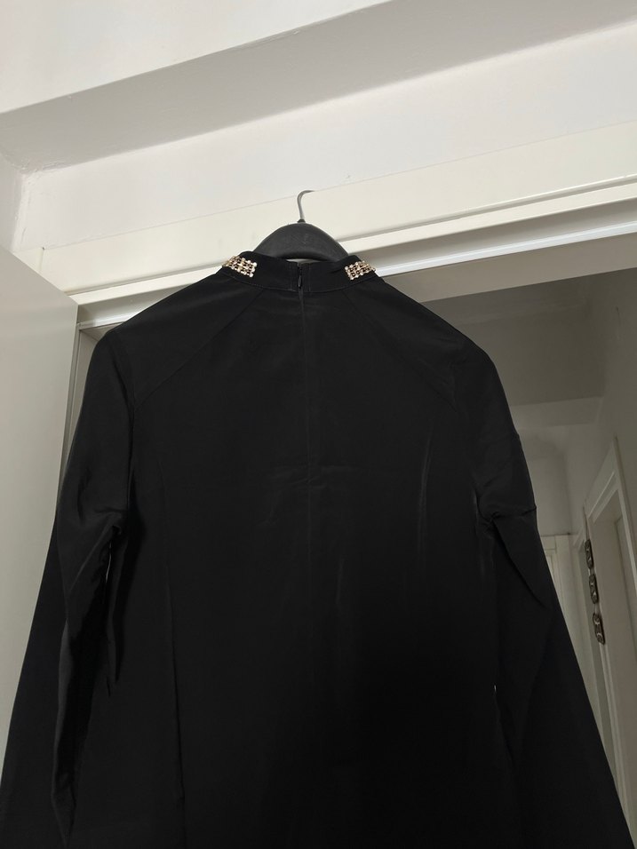 Zincir Detaylı Siyah Goth Kadın Body Chain - Görsel 3