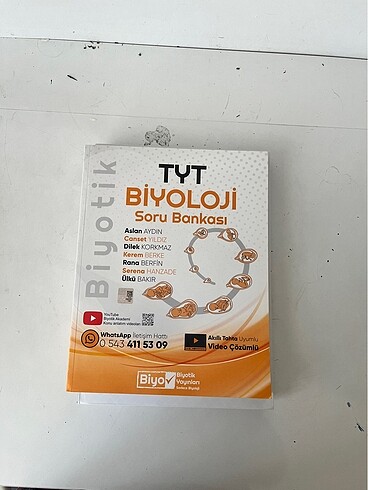 Biyotik Yayınları Tyt Biyoloji Soru Bankası