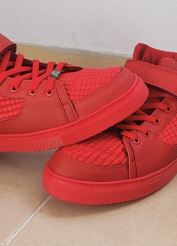DjWhite Yüksek Sneaker Ayakkabı