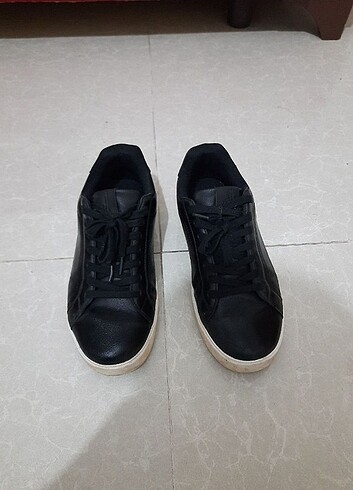 Pull and bear erkek siyah sneaker ayakkabi