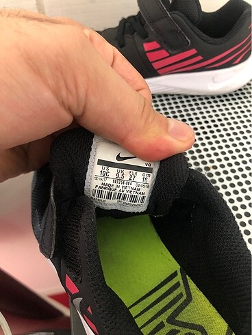 27 Beden siyah Renk Nike spor ayakkabı