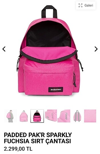Beden Eastpak sırt çantası pembe