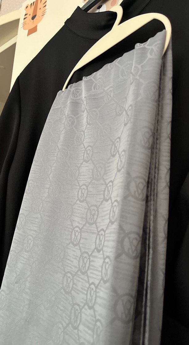 Gri Drapeli Kadın Şal - Görsel 2