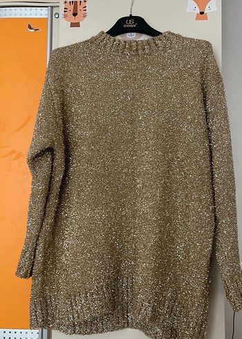 Kadın Kahverengi Triko Uzun Kollu Kazak - Görsel 2