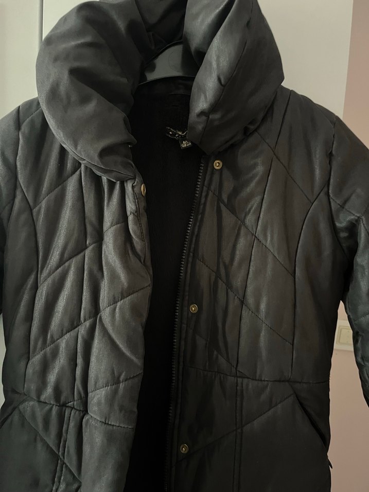 kız çocuk siyah mont - Görsel 5