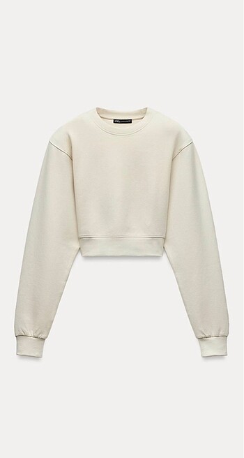 Zara vatkalı sweatshirt