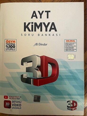 3D ayt kimya soru bankası yks 2025