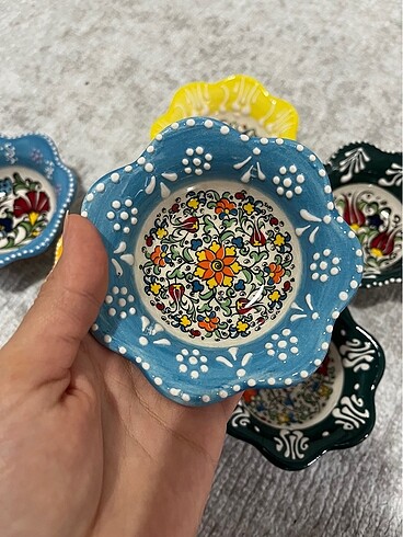 Beden 6lı çini çerezlik tabak