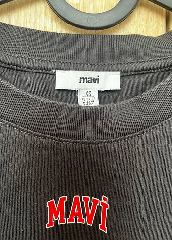 Mavi Siyah Kadın Kısa Kollu Tişört - Görsel 2