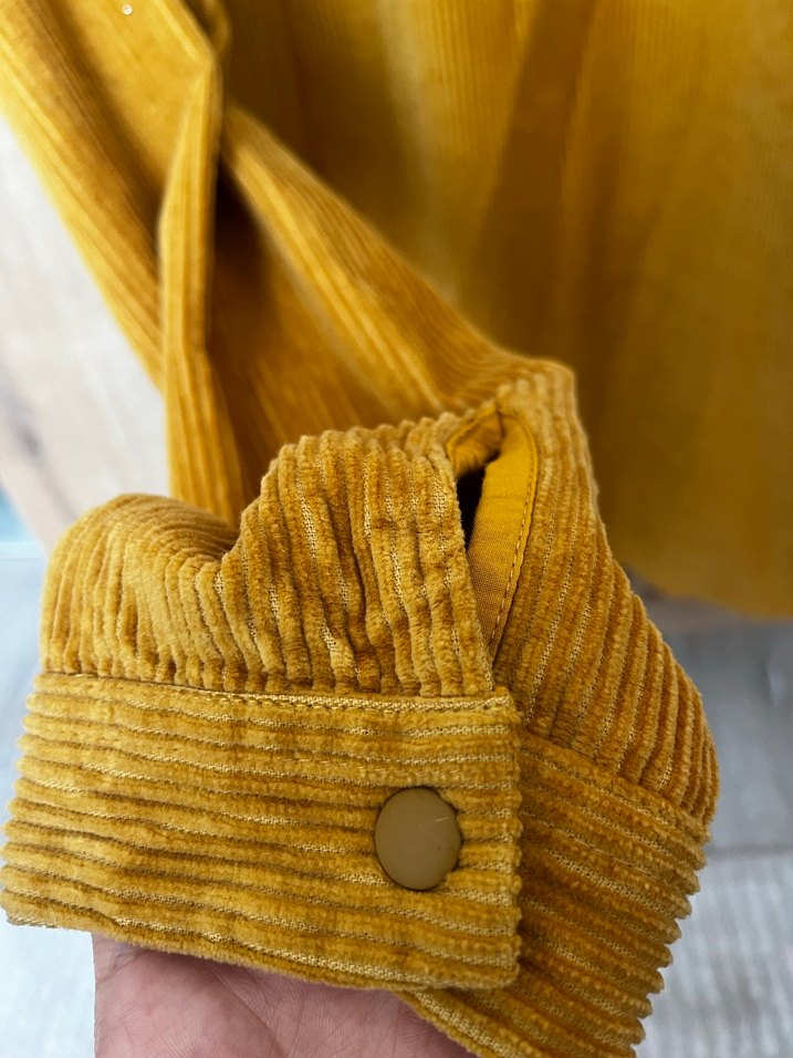 Sarı Kadın Düğmeli Gömlek - Görsel 3