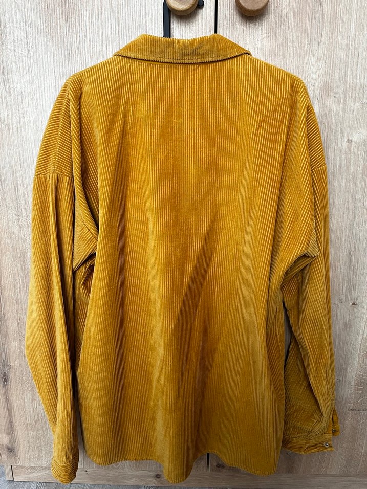 Sarı Kadın Düğmeli Gömlek - Görsel 2