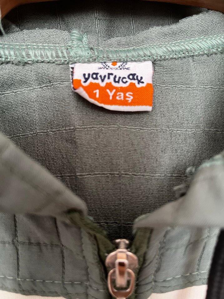 Erkek Çocuk haki Kapüşonlu Düğmeli Mont - Görsel 2