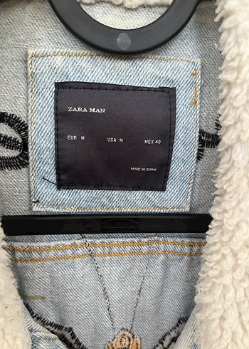 Nakışlı Bohem erkek Kot Ceket - Görsel 3