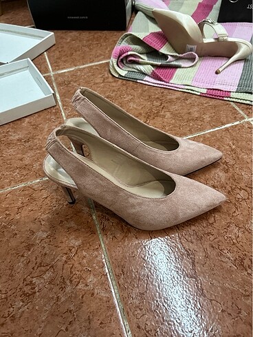 Nine West Toz pembe topuklu