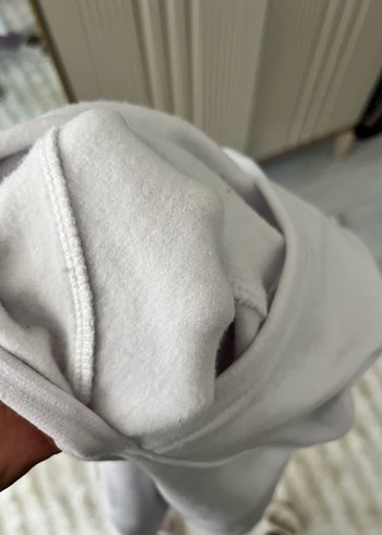 Zara Kapüşonlu Gri Rahat Sweatshirt