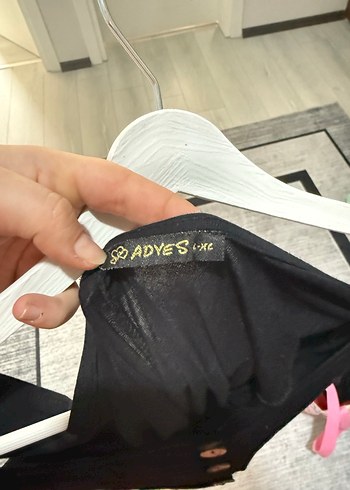 Siyah Düğmeli Uzun Tulum - Görsel 4