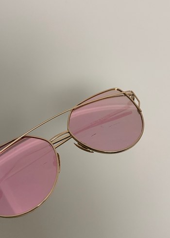 Şeffaf Pembe Kadın Güneş Gözlüğü - Görsel 5