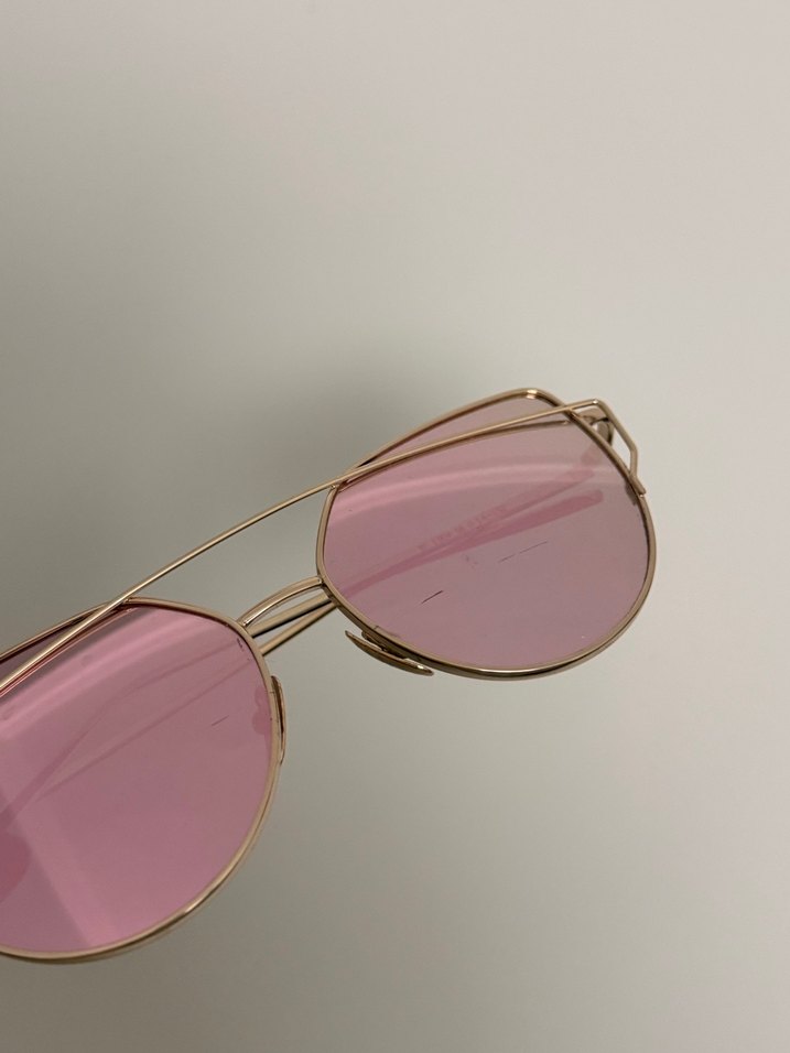 Şeffaf Pembe Kadın Güneş Gözlüğü - Görsel 5