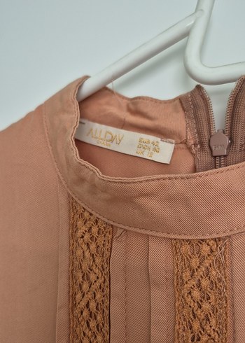 Bej Uzun Kollu Bohem Nakışlı Tunik - Görsel 3