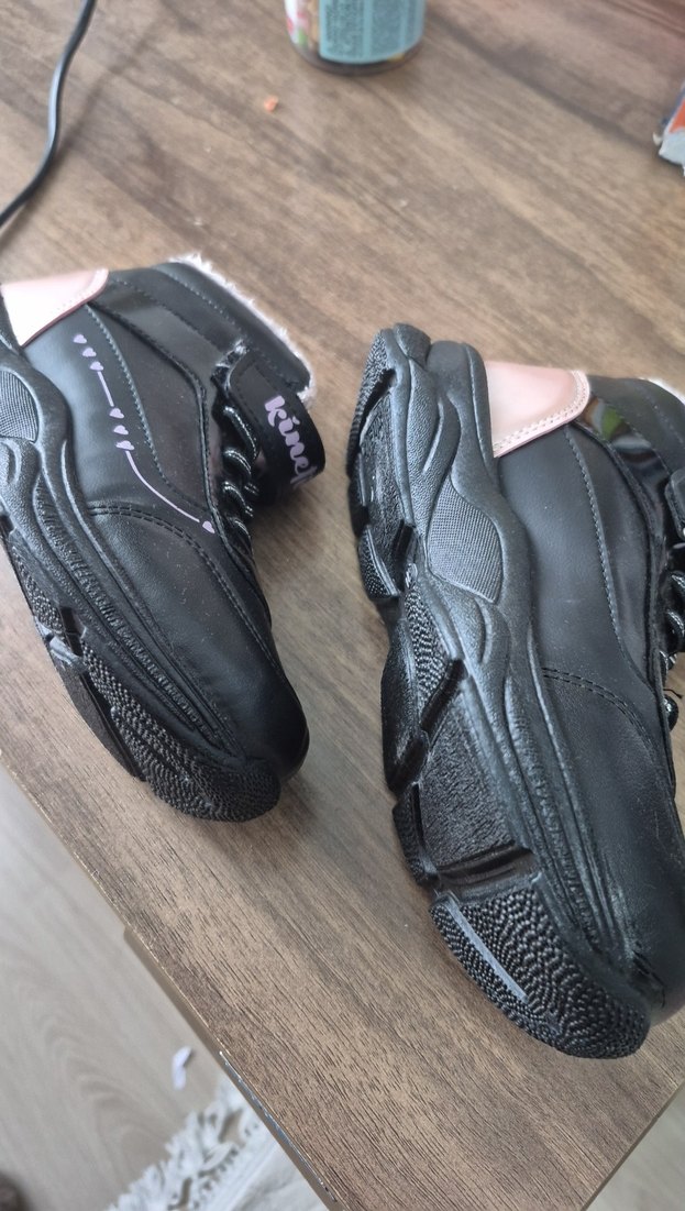 Kız Çocuk Pembe Zebra Desenli Cırtcırtlı Bot - Görsel 2