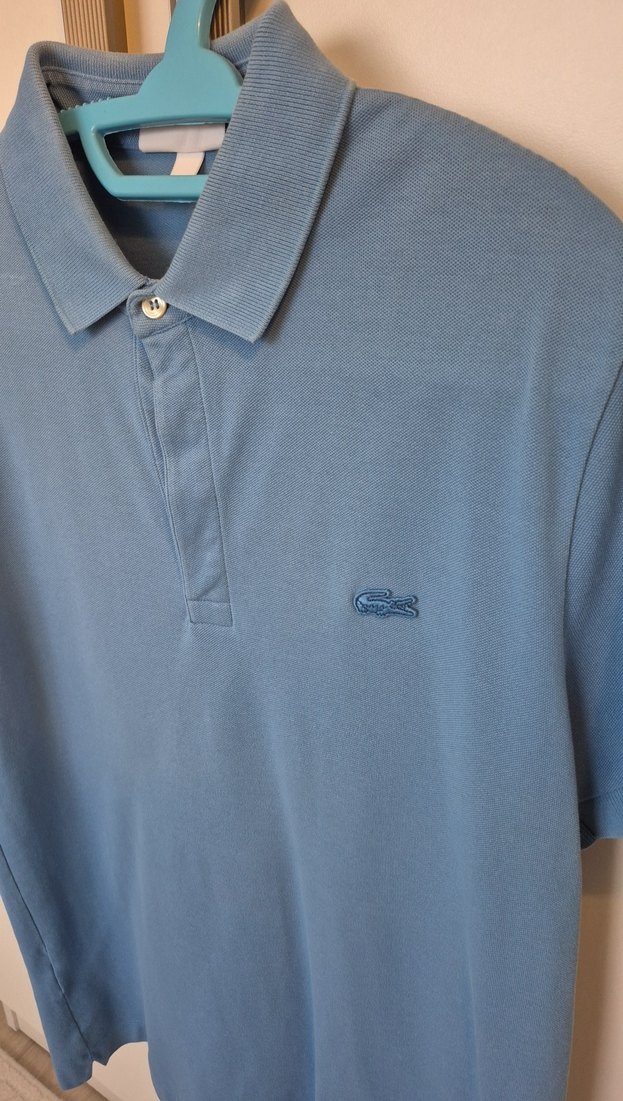 Erkek Mavi Denim Polo Tişört - Görsel 2