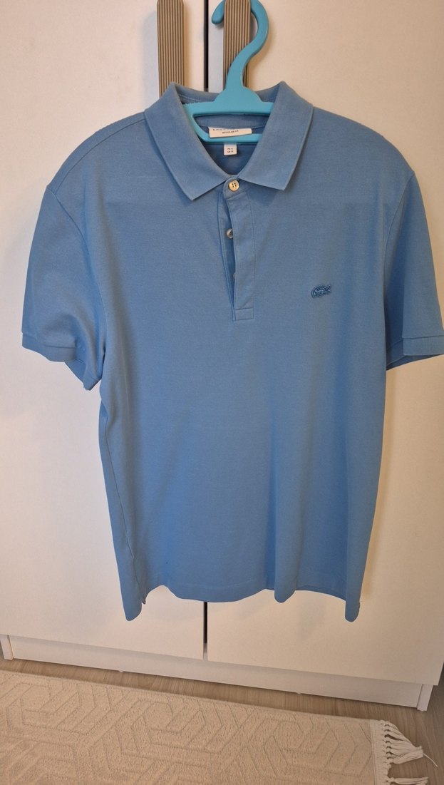 Erkek Mavi Denim Polo Tişört - Görsel 4