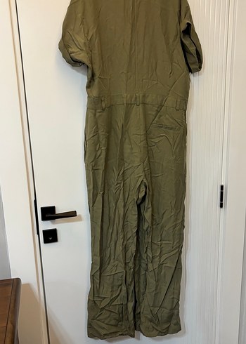 Kadın Keten Haki Uzun Tulum - Görsel 4