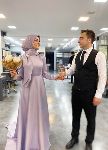 Diğer Tesettür nişan elbisesi