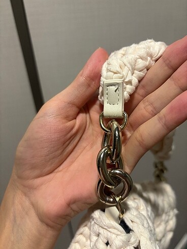 ZARA ZİNCİRLİ ÖRGÜ ÇANTA - Görsel 4