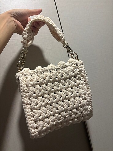 ZARA ZİNCİRLİ ÖRGÜ ÇANTA - Görsel 2