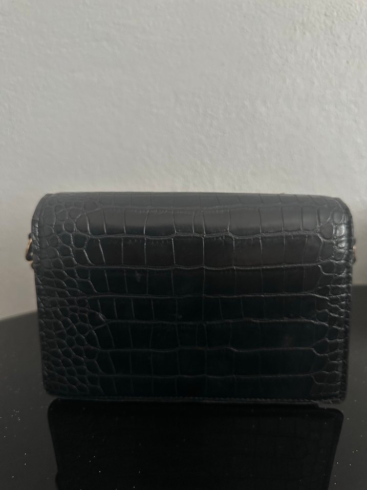 Yılan Desenli Zincir Detaylı Kadın El Çantası - Görsel 3