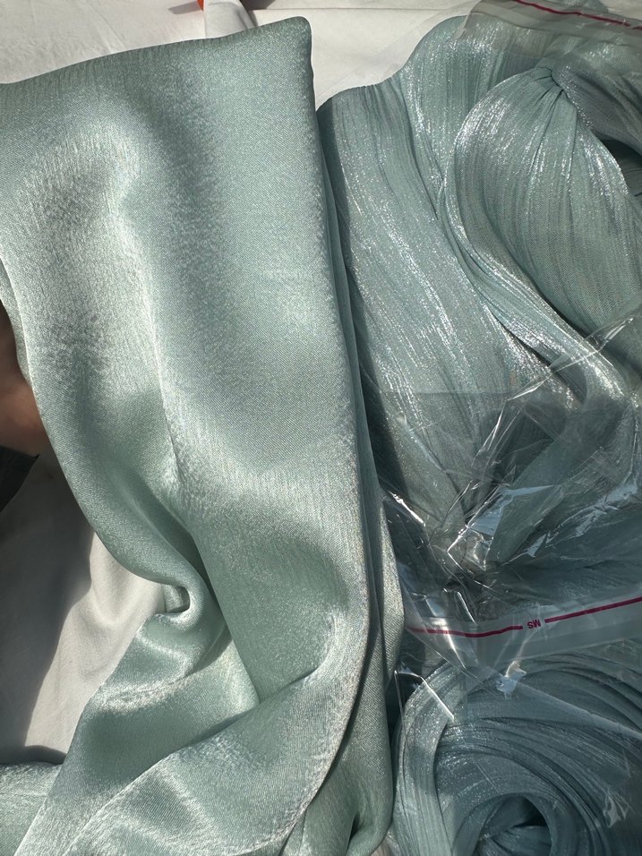 Kadın Uzun Salaş mint yeşili elbise - Görsel 3