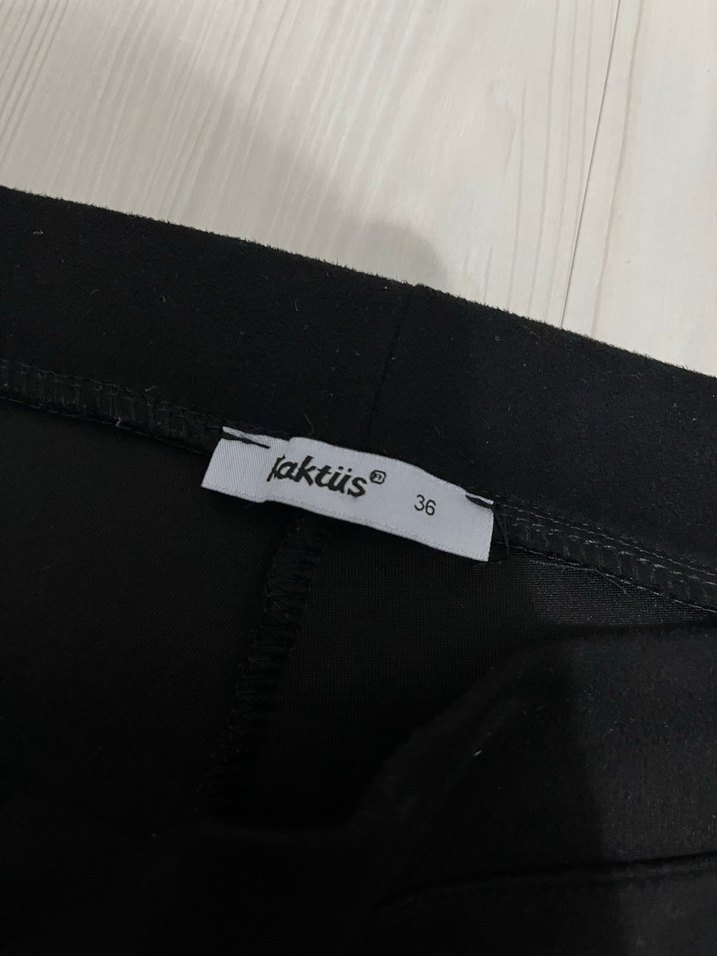 Siyah ispanyol paça pantolon - Görsel 3