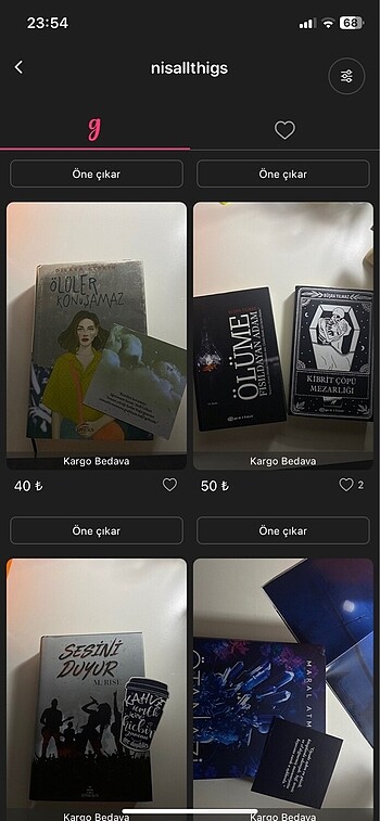 22 kitap + fön tarağı