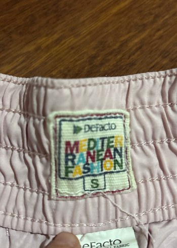 Nakışlı Pembe Rahat Kesim Kız Şortu - Görsel 2