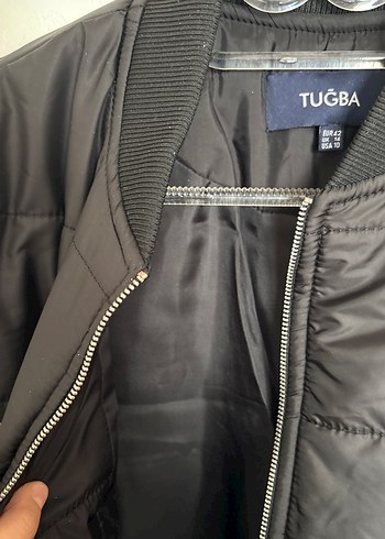 Kadın Siyah Uzun Fermuarlı Kışlık Mont - Görsel 4