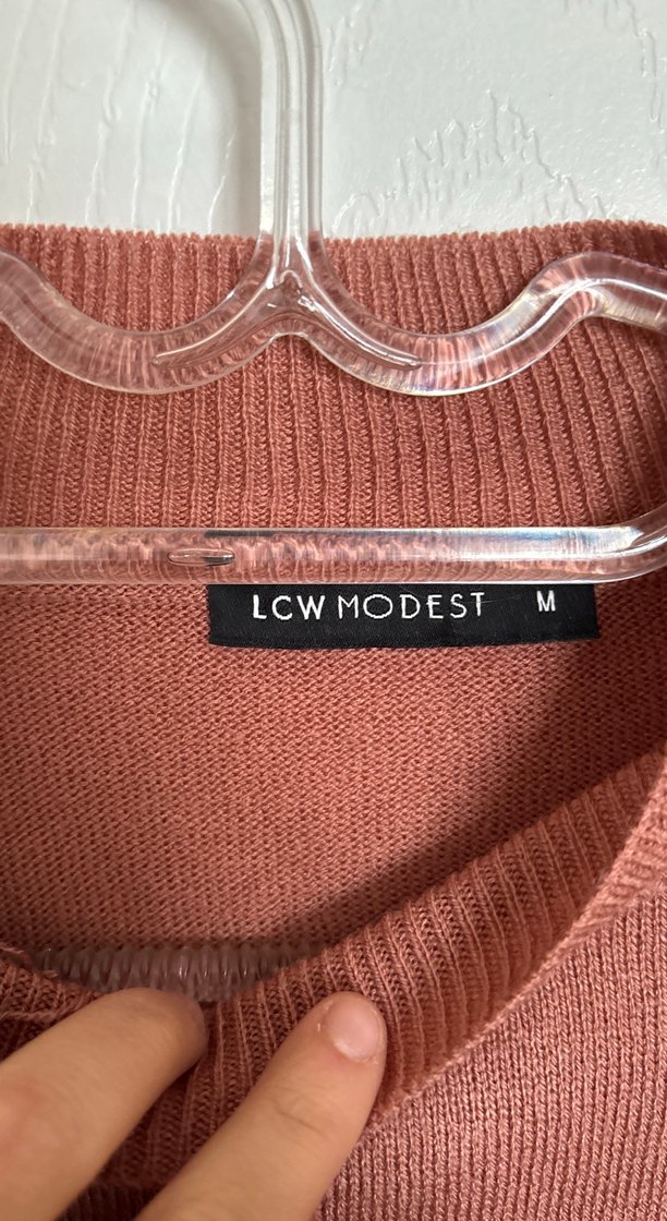 Kahverengi Yüksek Yaka Kadın Triko - Görsel 3