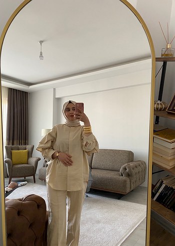 Camel Renkli Kadın Midi Takım