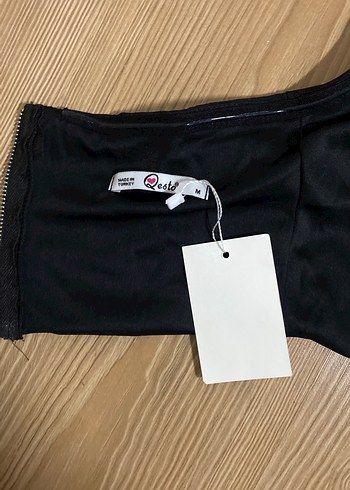 Siyah Straplez Mini Göğüs Korsesi - Görsel 4