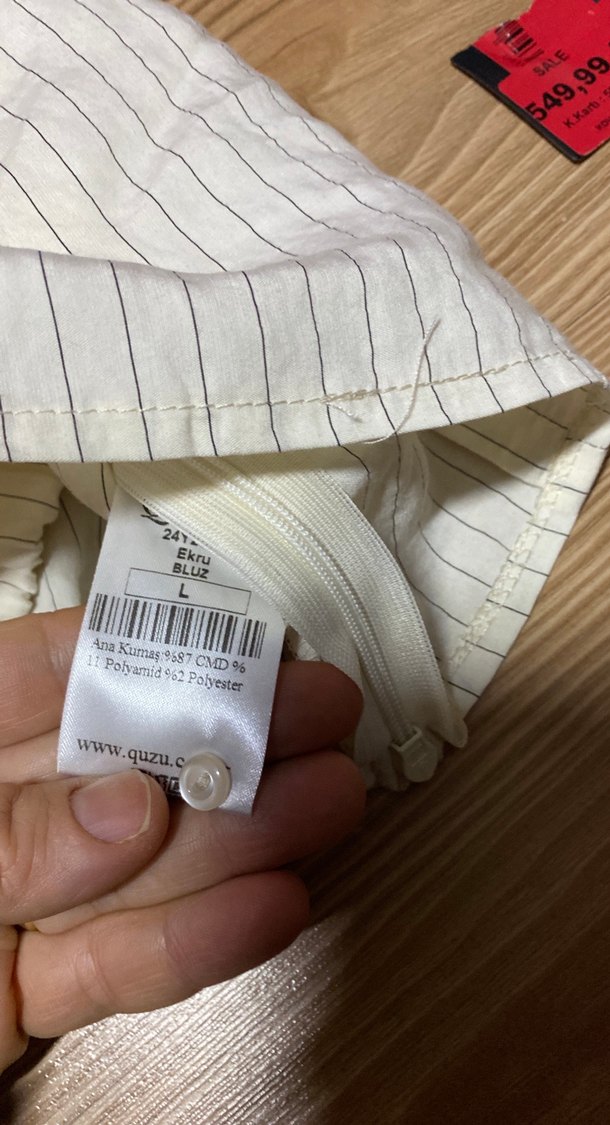 Ekru bluz - Görsel 3