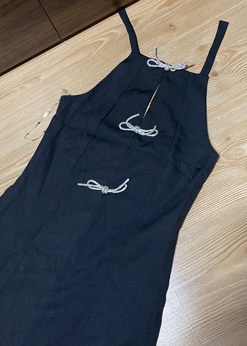 Sıyah mini elbise - Görsel 2