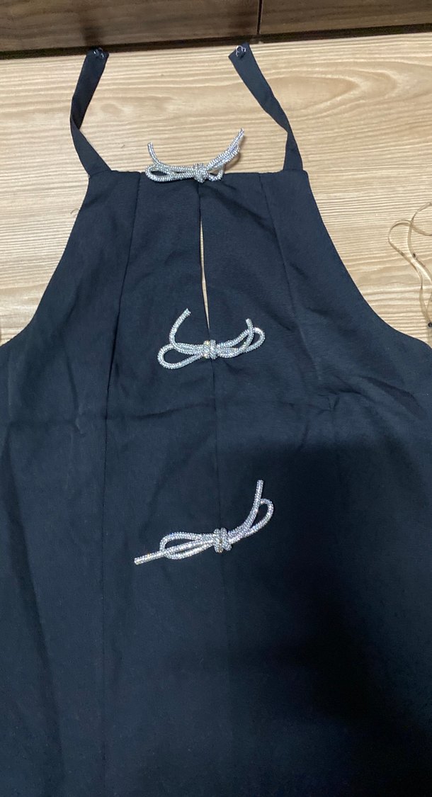 Sıyah mini elbise - Görsel 4