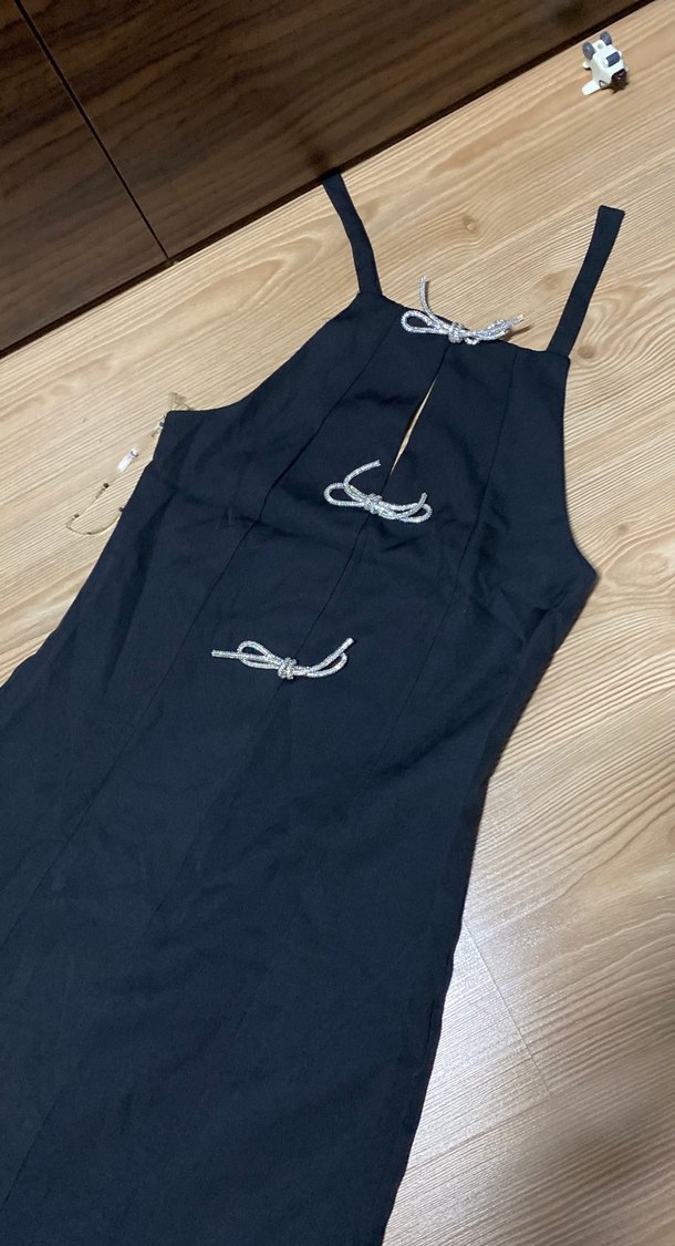 Sıyah mini elbise - Görsel 2