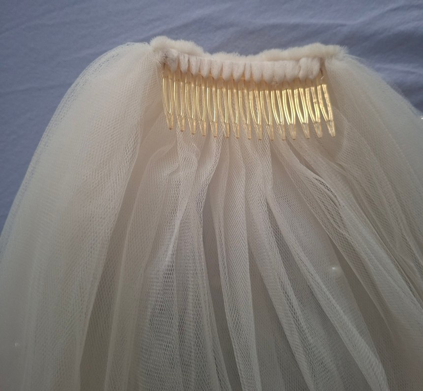 Pronovias Vintage Kısa Beyaz Duvak — görsel 4/4