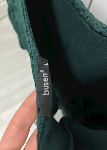 Dantel Detaylı Yeşil Bohem Kadın Elbise - Görsel 4