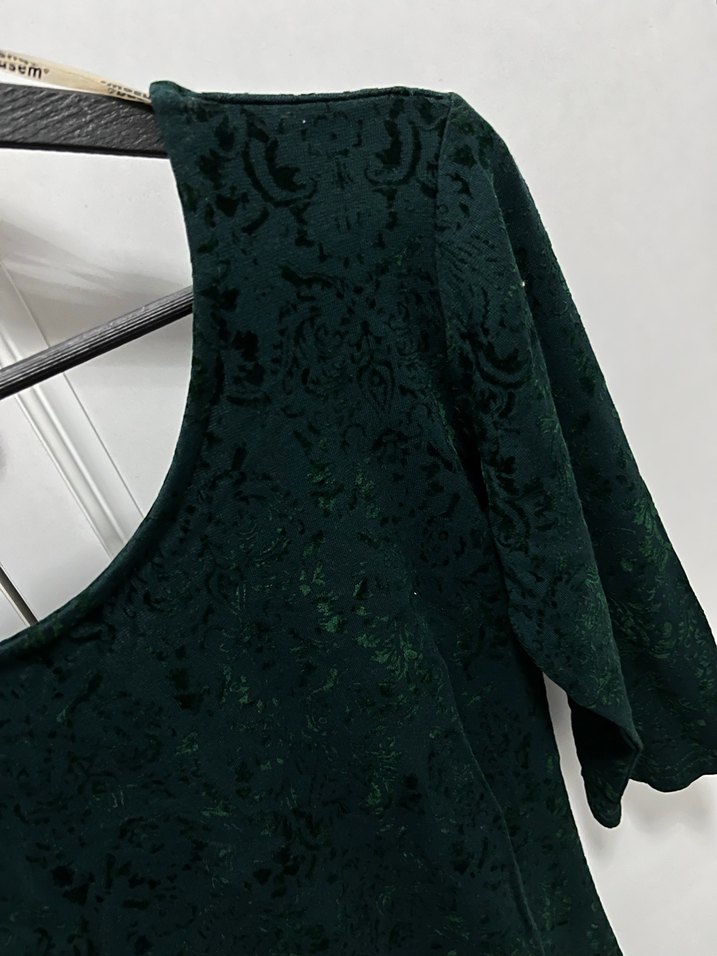 Dantel Detaylı Yeşil Bohem Kadın Elbise - Görsel 2