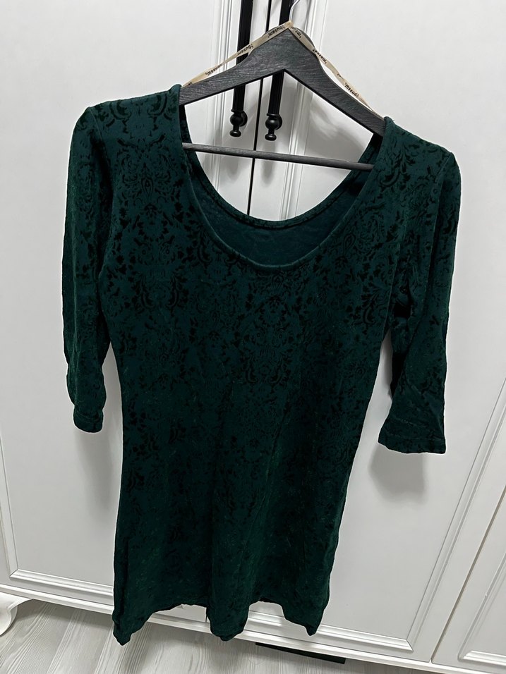 Dantel Detaylı Yeşil Bohem Kadın Elbise - Görsel 3